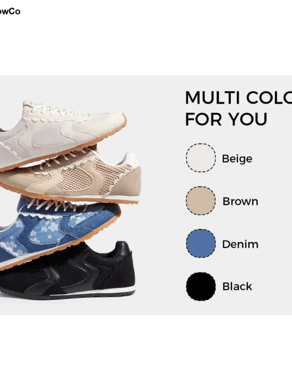 Women's Fashion Sneakers Non Slip Breathable Retro Lace PU Mesh